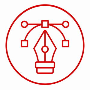 Graphic design pen tool icon