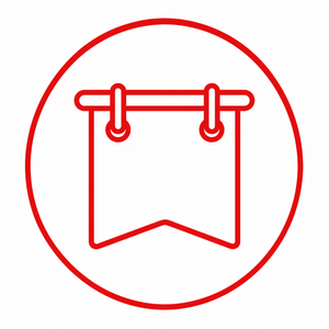 Signs and banners icon