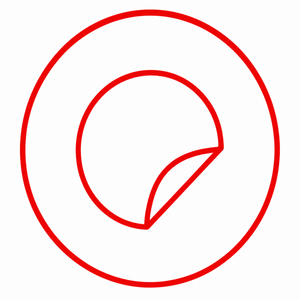 Stickers and labels icon